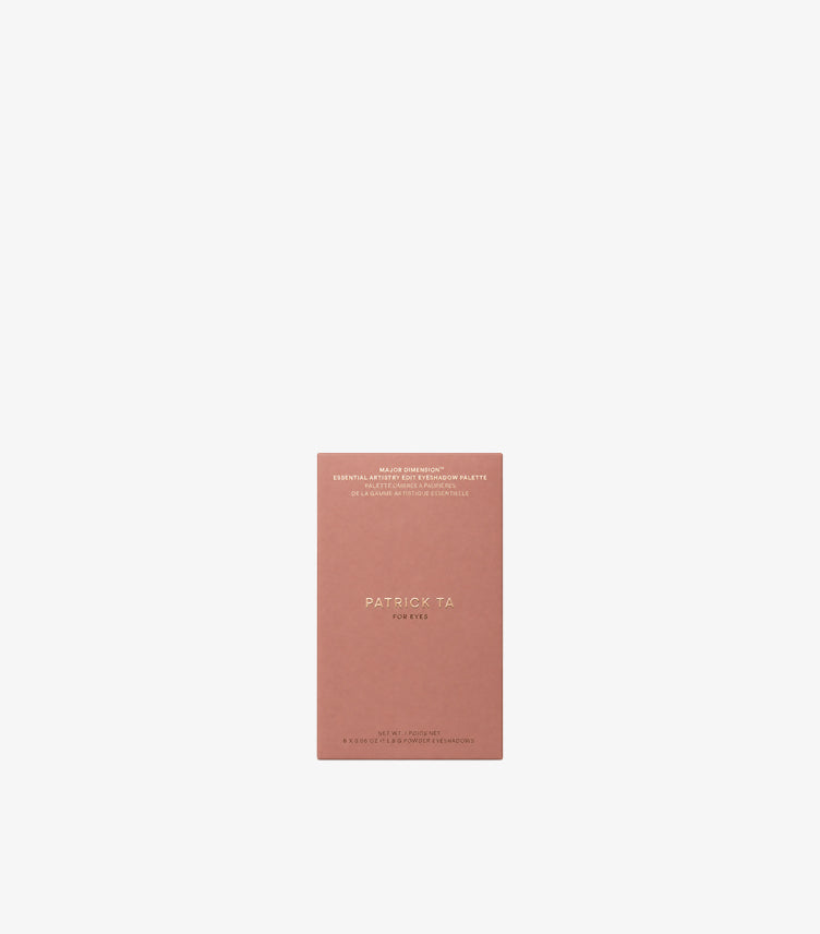 Patrick Ta Major Dimension Essential Artistry Edit six-shade matte neutral eyeshadow palette box