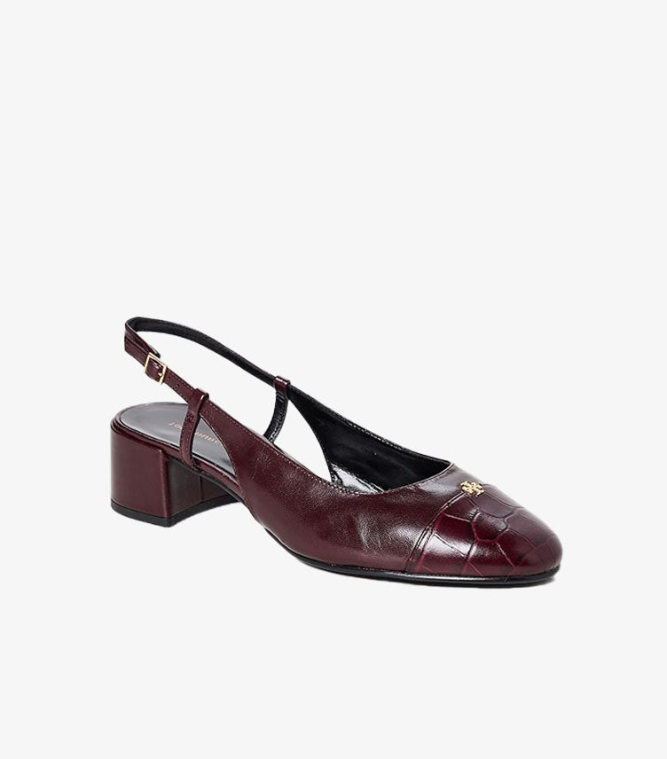 TORY BURCH CAP-TOE SLINGBACKS