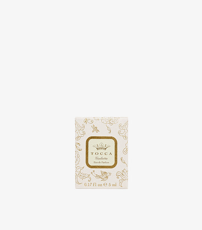 TOCCA Giulietta Eau de Parfum miniature 5ml in white and gold floral box