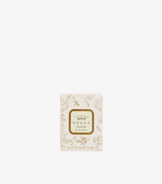 TOCCA Giulietta Eau de Parfum miniature 5ml in white and gold floral box