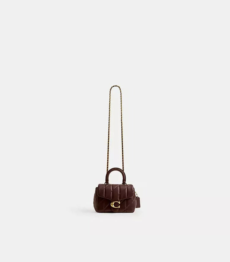 COACH TABBY TOP HANDLE BAG WITH QUILTING