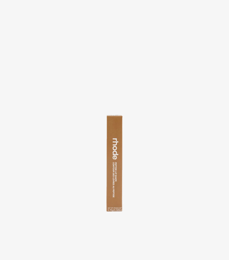 Rhode Peptide Lip Shape Lip Liner 0.75g Kraft Brown Box with Rhode Peptide Lip Shape Contour Des Lèvres Au Peptide Label – Hailey Bieber Rhode Clean Beauty Lip Pencil Packaging