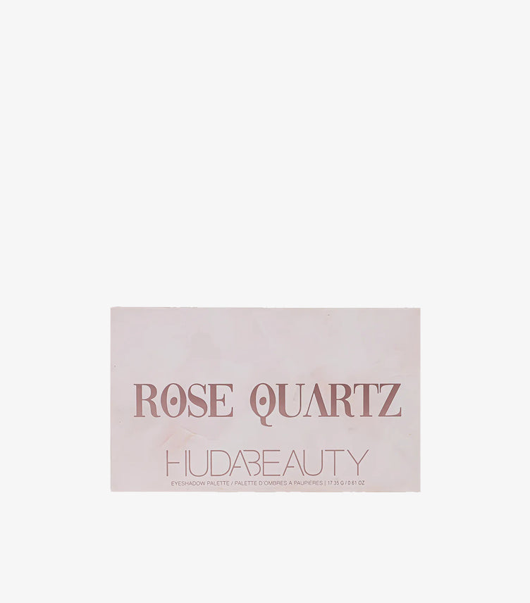 Huda Beauty Rose Quartz Eyeshadow Palette Front Packaging