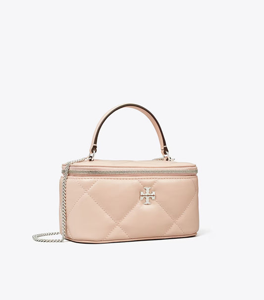 TORY BURCH SMALL KIRA DIAMOND QUILT VANITY CASE