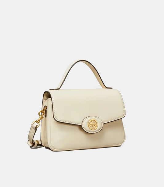 TORY BURCH WOMEN’S BLACK LEATHER TOP-HANDLE CROSSBODY BAG