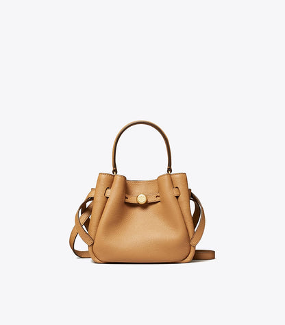 TORY BURCH MINI ROMY SUEDE BUCKET BAG