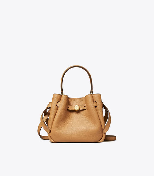 TORY BURCH MINI ROMY SUEDE BUCKET BAG