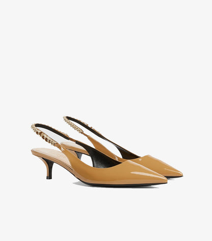 GUCCI SIGNORIA LEATHER PUMPS HEEL