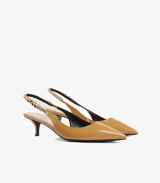 GUCCI SIGNORIA LEATHER PUMPS HEEL
