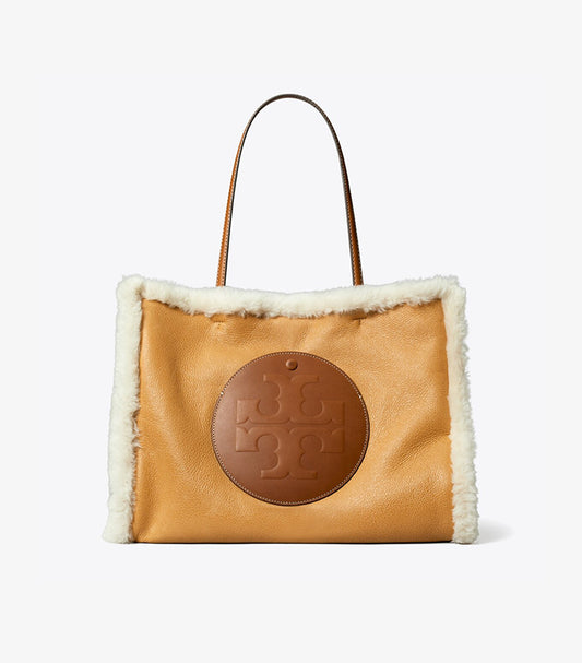 TORY BURCH ELLA SHEARLING TOTE