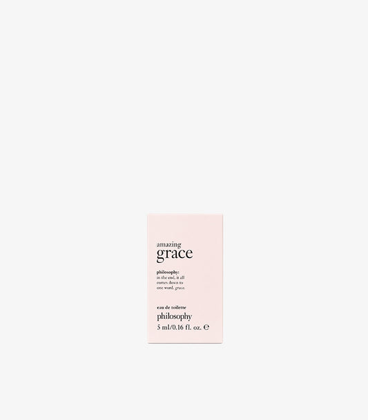 Philosophy Amazing Grace Eau de Toilette miniature 5ml pale pink product box