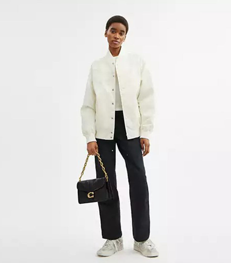 COACH CHAIN TABBY SHOULDER BAG WITH QUILTING