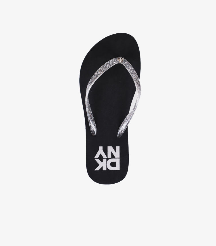 DKNY GLITTER STRAP FLIP FLOP SANDALS