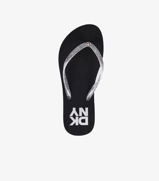 DKNY GLITTER STRAP FLIP FLOP SANDALS