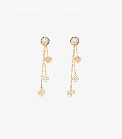 TORY BURCH LINEAR KIRA DROP EARRING
