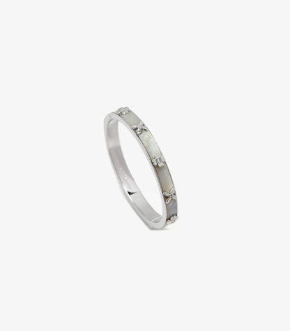 KATE SPADE HERITAGE BLOOM HINGED BANGLE