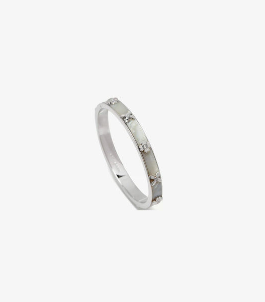 KATE SPADE HERITAGE BLOOM HINGED BANGLE