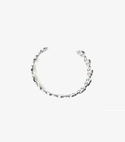 TORY BURCH STAINLESS STEEL MILLER THIN CUFF BRACELET