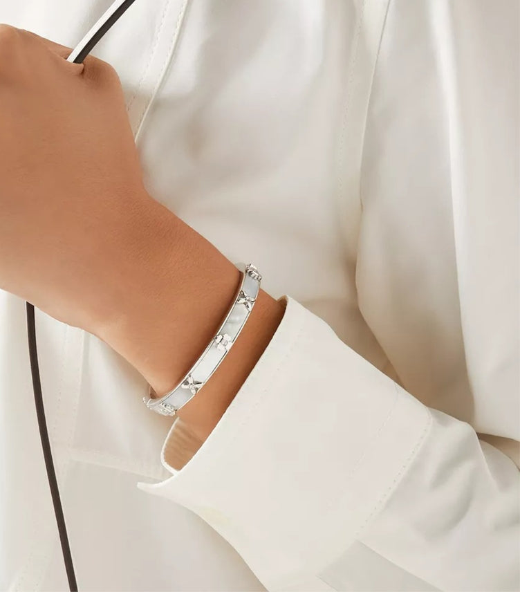 KATE SPADE HERITAGE BLOOM HINGED BANGLE