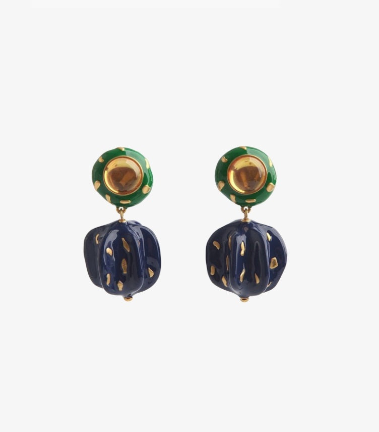 TORY BURCH PAINTED DROP EARRINGS