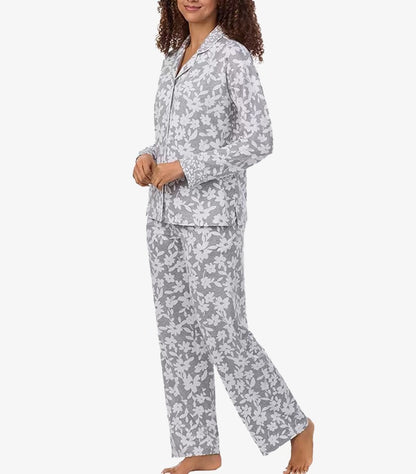 DKNY LADIES COTTON BLEND PYJAMA SET IN GRAY