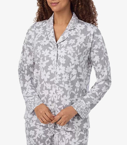 DKNY LADIES COTTON BLEND PYJAMA SET IN GRAY