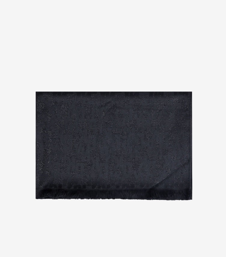 DKNY SIGNATURE PRINTRED SHIMMER SCARF