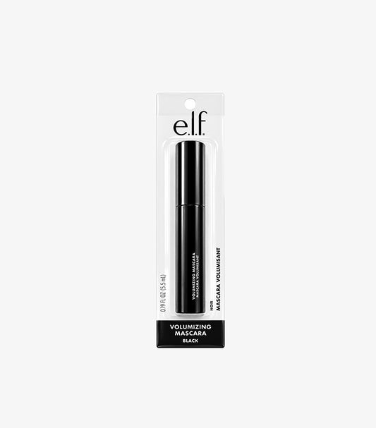 e.l.f. Volumizing Mascara 5.5ml in black tube with original retail packaging for fuller-looking, defined lashes.