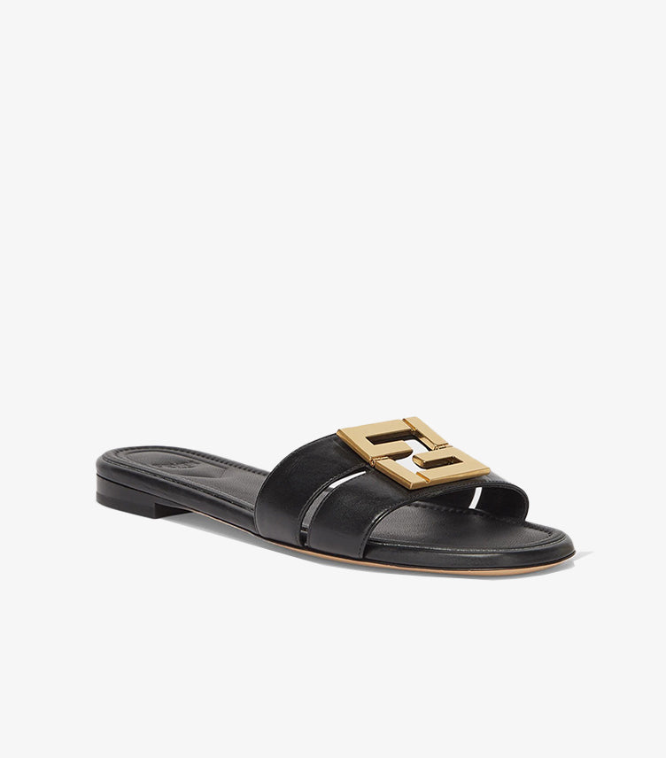 FENDI F FOLD LEATHER FLAT