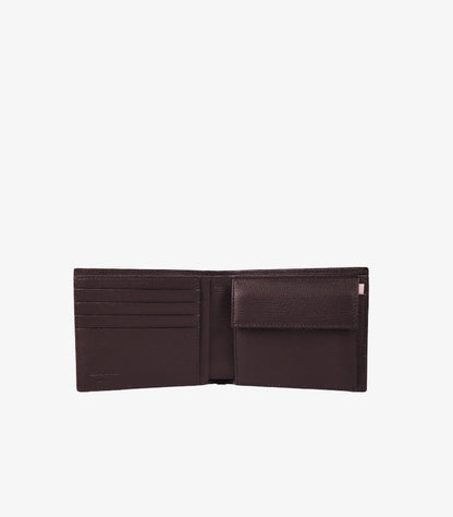 FERRAGAMO MEN’S GANCINI EMBOSSED LEATHER BIFOLD LARGE WALLET