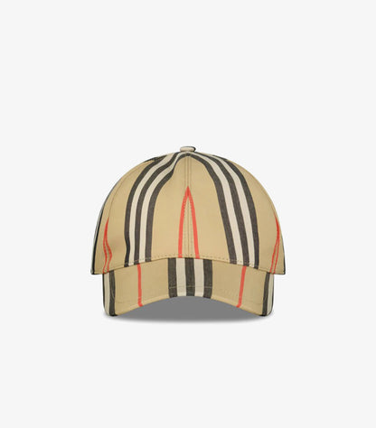 BURBERRY SIGNATURE LINED BASEBALL CAP ARCHIVE BEIGE