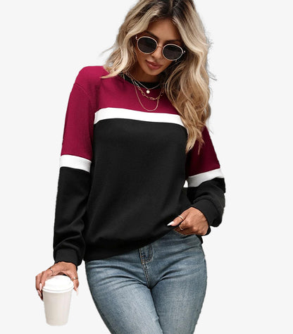 SHEIN COLOR-BLOCK CREWNECK SWEATSHIRT