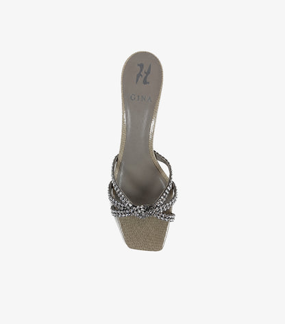 GINA CRYSTAL EMBELLISHED KITTEN HEEL