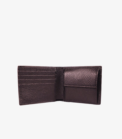GUCCI INTERLOCKING G TEXTURED LEATHER BIFOLD WALLET