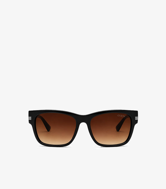 GUESS BLACK RECTANGULAR SUNGLASSES