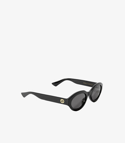 GUCCI EYE WEAR OVAL-FRAME ACETATE SUNGLASSES