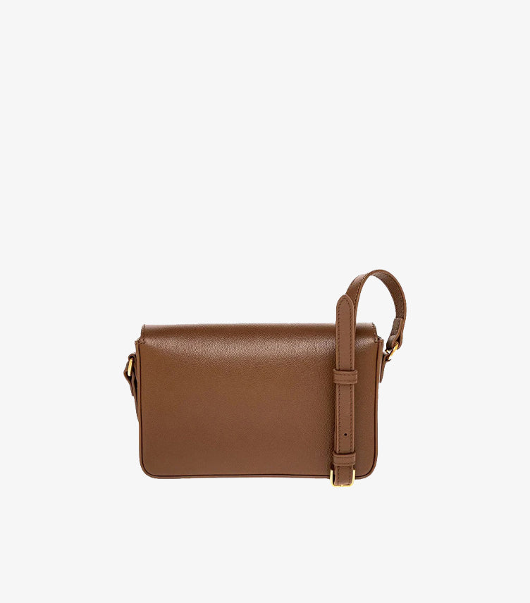 BURBERRY HAMPSHIRE SMALL HOUSE CHECK & LEATHER CROSSBODY