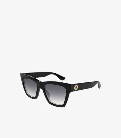 GUCCI SQUARE-FRAME BLACK SUNGLASSES WITH GRADIENT LENSES