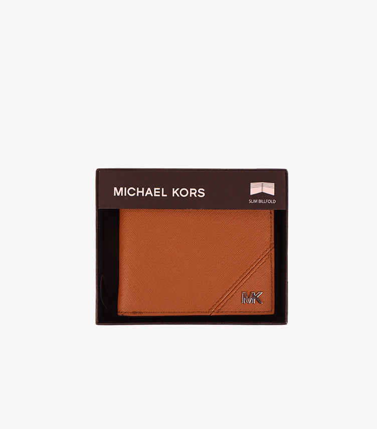 MICHAEL KORS MEN'S HARRISON SAFFIANO LEATHER SLIM BILLFOLD WALLET