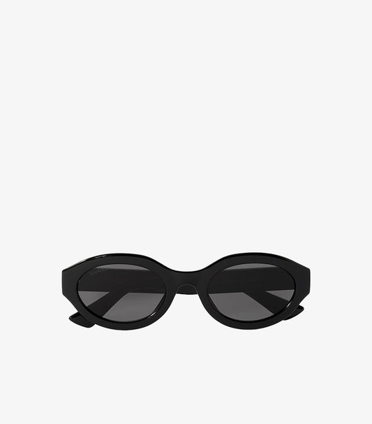 GUCCI EYE WEAR OVAL-FRAME ACETATE SUNGLASSES