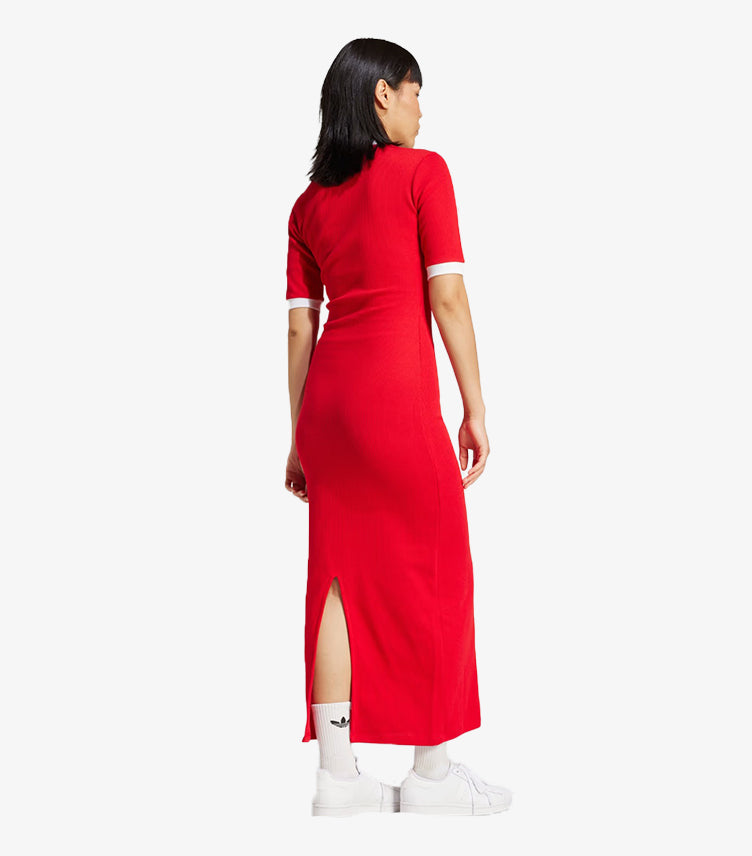 ADIDAS 3-STRIPES KNIT V-NECK DRESS