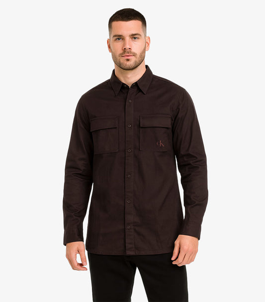 CALVIN KLEIN BLACK BUTTON DOWN SHIRT
