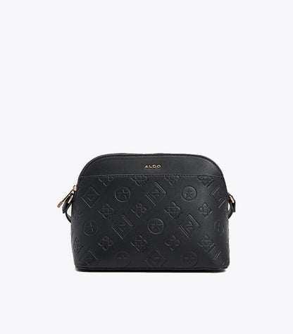 ALDO CROSSBODY BAG WITH AN EMBOSSED MONOGRAM LOGO PATTERN