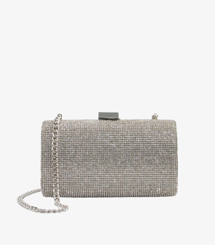DUNE LONDON HOT FIX EMBELLISHED CLUTCH (DEFECTED)