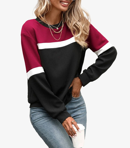 SHEIN COLOR-BLOCK CREWNECK SWEATSHIRT