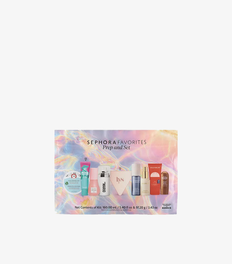 Sephora Favorites Prep & Set limited-edition makeup and skincare value set packaging