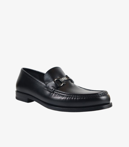 FERRAGAMO MEN’S LEATHER BIT LOAFERS