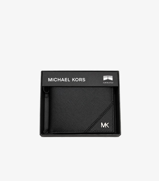 MICHAEL KORS MEN'S HARRISON SAFFIANO LEATHER SLIM BILLFOLD WALLET