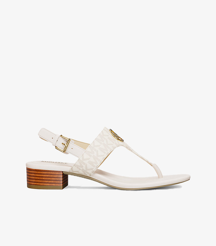 MICHAEL KORS SIGNATURE LOGO T-STRAP SANDAL