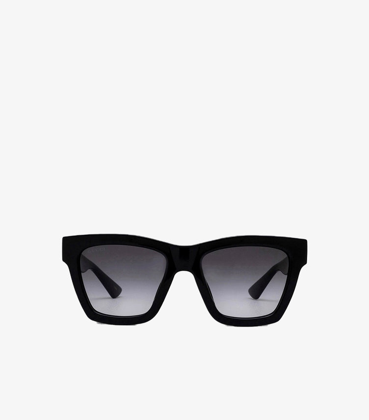 GUCCI SQUARE-FRAME BLACK SUNGLASSES WITH GRADIENT LENSES